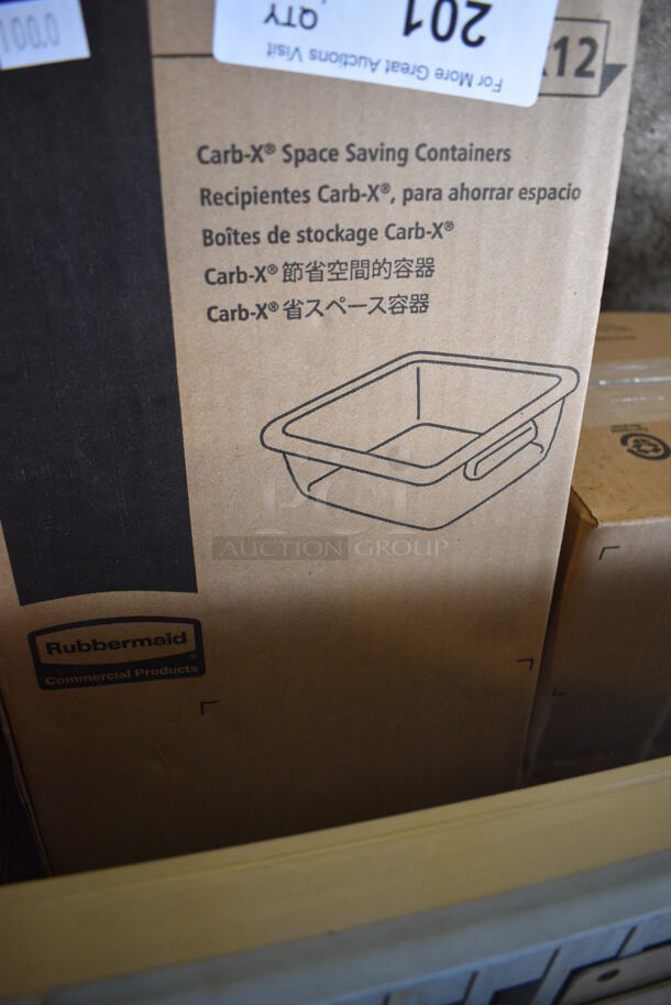 12 BRAND NEW IN BOX! Rubbermaid Clear Poly 2 Quart Containers. 8.5x9x2.5. 12 Times Your Bid! - Image 2 of 2