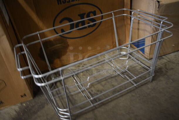 ALL ONE MONEY! Lot of 12 Metal Chafing Dish Frames! 23x12x9 - Image 2 of 3