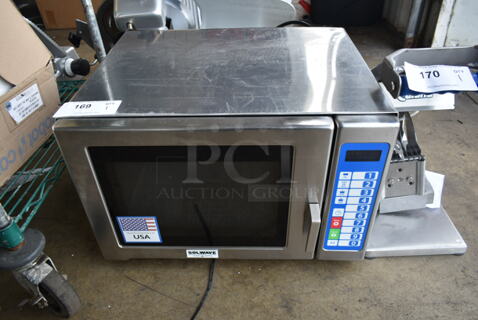 BRAND NEW SCRATCH AND DENT! 2023 Solwave SWA12T Stainless Steel Commercial Countertop Microwave Oven. 120 Volts, 1 Phase.