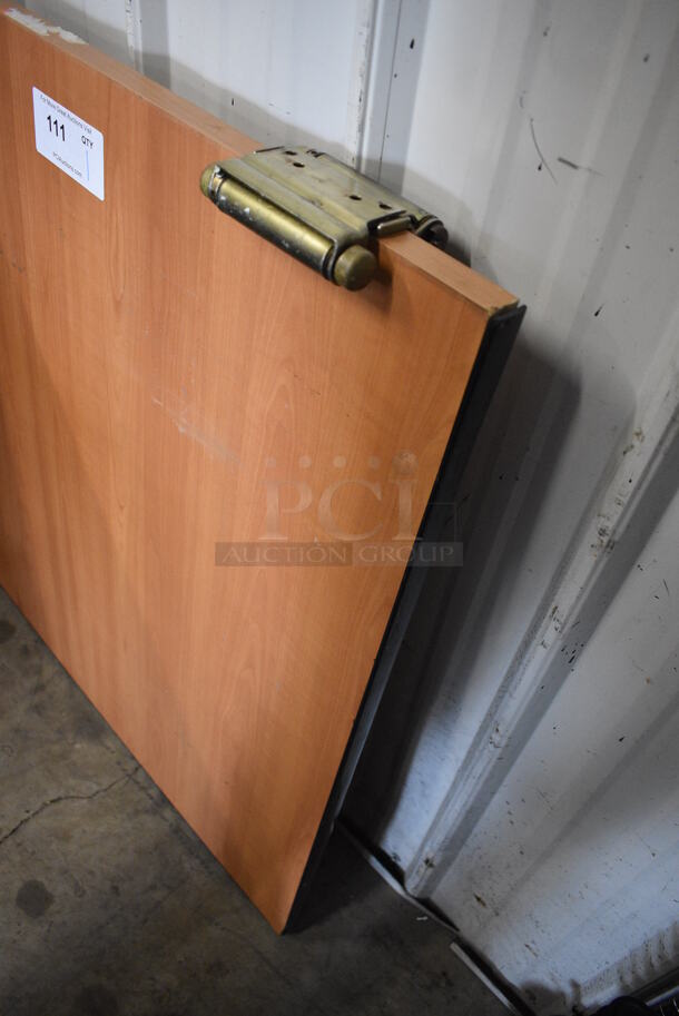 Wood Pattern Swinging Door w/ 2 Hinges. 35x3.5x36 - Image 4 of 4