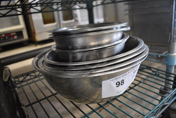 11 Various Metal Bowls. Includes 6.5x6.5x2. 11 Times Your Bid! - Image 2 of 3