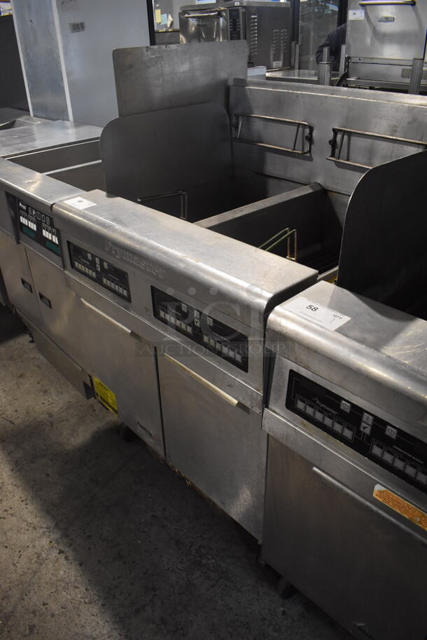 Frymaster FPPH255CSD Commercial Stainless Steel Natural Gas Floor Fryer With 2 Baskets on Commercial Caster. 80,000 BTU - Image 3 of 6