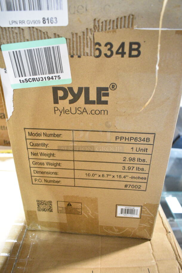 2 IN ORIGINAL BOX! Pyle 6.5” Bluetooth Portable PA Speaker with Rechargeable Battery PPHP634B. 2 Times Your Bid!   - Image 4 of 4