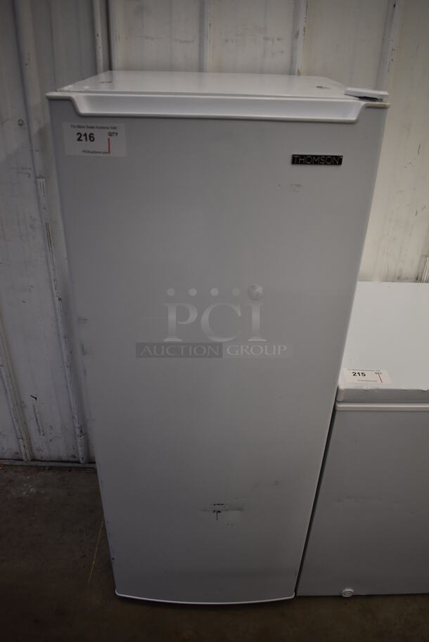 BRAND NEW SCRATCH AND DENT! Thomson TFRF690 Metal Single Door Reach In Freezer. 115 Volts, 1 Phase. 21.5x22x56. Tested and Working! - Image 1 of 6