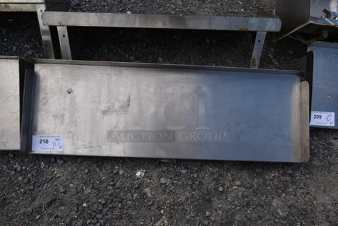 Stainless Steel Wall Mount Shelf.