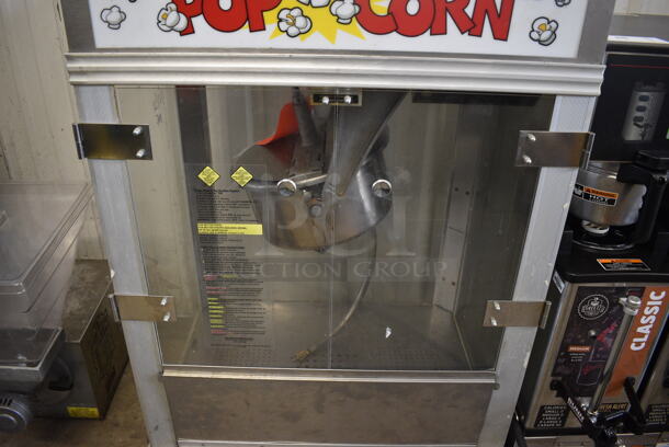 Gold Medal Model 2001ST Metal Commercial Countertop Popcorn Machine Merchandiser. 120 Volts, 1 Phase. 28x21x40.5. Cannot Test Due To Plug Style - Image 4 of 7