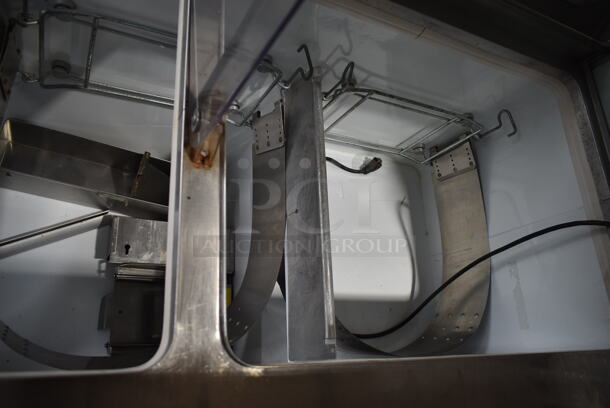 Metal Commercial Floor Style Ice Cream Dipping Cabinet w/ Metal Ice Cream Tub Collars. Tested and Does Not Power On - Image 5 of 7