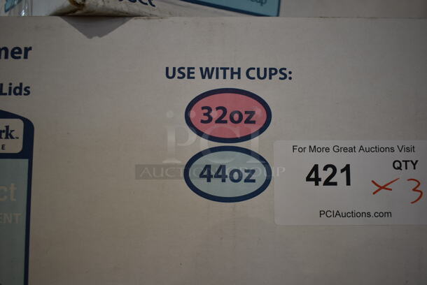 3 BRAND NEW IN BOX! Members Mark L32S Plastic Lids. 3 Times Your Bid! - Image 4 of 6