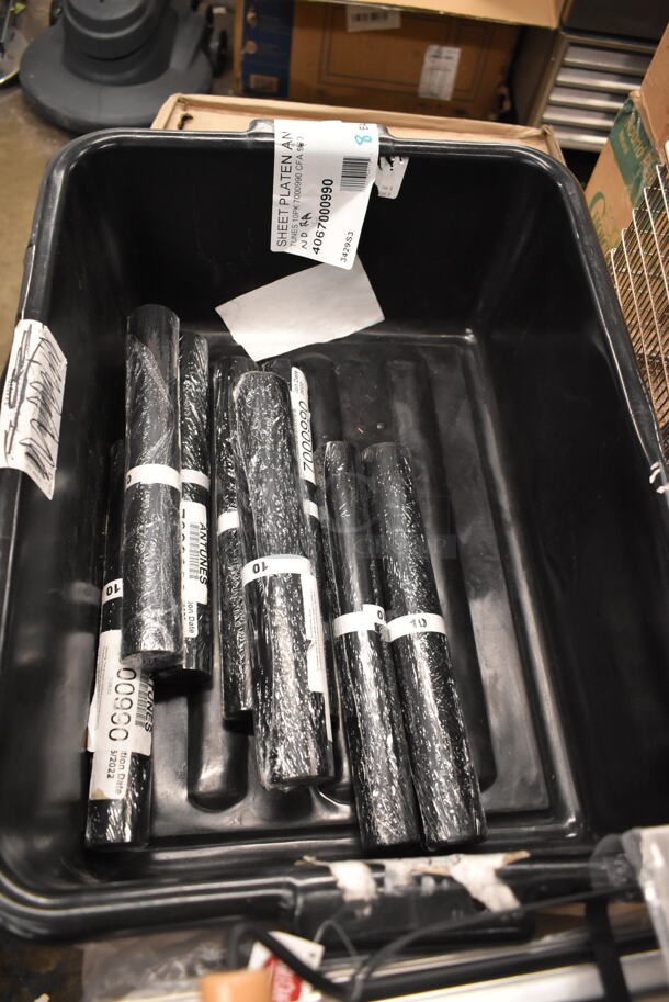 PALLET LOT of 62 BRAND NEW Boxes Including 500CFT Lavex White C-Fold Standard Weight Towel - 2400/Case, 500MFT Lavex Natural Brown Kraft M-Fold (Multifold) Towel - 4000/Case, 577756M1SD 546 Piece First Aid Kit Cabinet, 35347039 8" Curved Breaking Knife with Wood Handle, 4067000990 Antunes 7000990 Platen Sheet for VCT-2 - 10/Pack, Metal Fry Baskets, 433NHTBIO EcoChoice 1/6 Standard Size Biodegradable Standard-Duty Plastic T-Shirt Bag - 500/Case 62 Times Your Bid! - Image 8 of 12