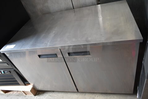 2015 Delfield UC4048-STAR Stainless Steel Commercial 2 Door Undercounter Cooler. 115 Volts, 1 Phase. Tested and Powers On But Does Not Get Cold