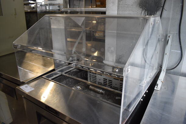 Turbo Air Model MST-26-711S Stainless Steel Commercial Single Door Under Counter Cooler w/ Poly Clear Sneeze Guard. 115 Volts, 1 Phase. 27.5x30x54. Tested and Powers On But Does Not Get Cold - Image 3 of 6