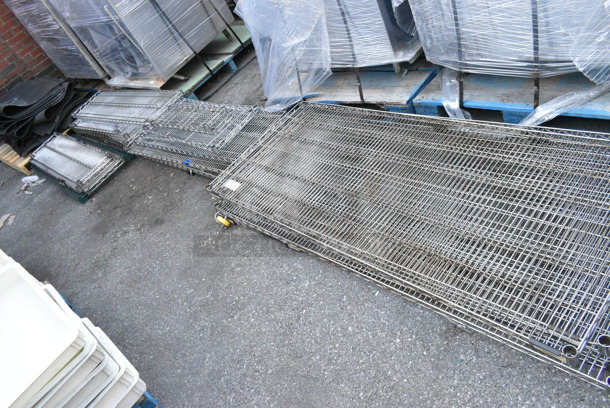 ALL ONE MONEY! Lot of Approximately 26 Wire Shelves. Includes 72x30x2 - Image 1 of 4