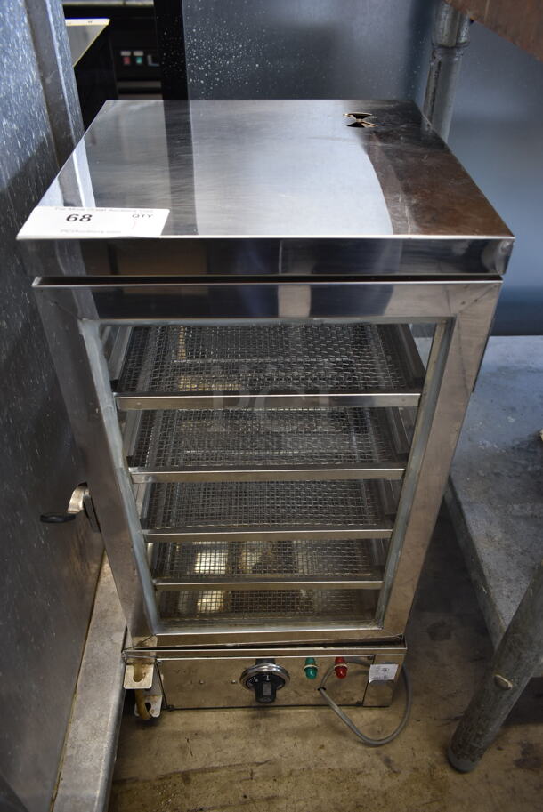 Stainless Steel Commercial Countertop Dehydrator Merchandiser. Tested and Powers On But Does Not Get Hot