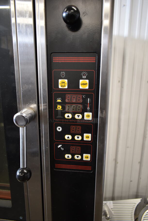 2018 Sun-Mate SCVE-6C-ST Stainless Steel Commercial Natural Gas Powered Convection Oven on Pan Rack w/ Commercial Casters. 110 Volts, 1 Phase. - Image 5 of 8