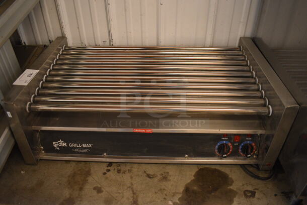 Star Grill Max Stainless Steel Commercial Countertop Hot Dog Roller. 115 Volts, 1 Phase. 35x21x13. Tested and Working!