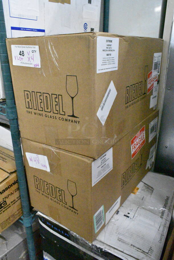 4 Various Items IN ORIGINAL BOX Including Nutrichef NCMSJ2 Mason Jars, Plastic Knives, 2 Box Cabernet Wine Glasses. 4 Times Your Bid! - Image 8 of 10