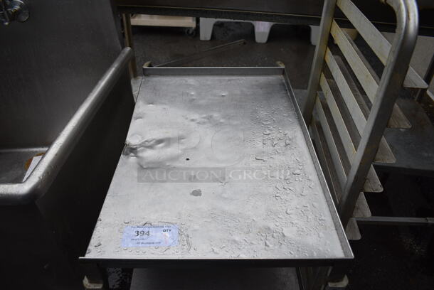 Stainless Steel 3 Tier Cart on Commercial Casters. 18x30x33 - Image 3 of 4