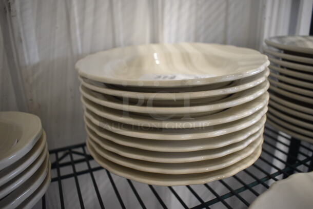 9 White Ceramic Pasta Plates. 9x9x2. 9 Times Your Bid! - Image 3 of 3
