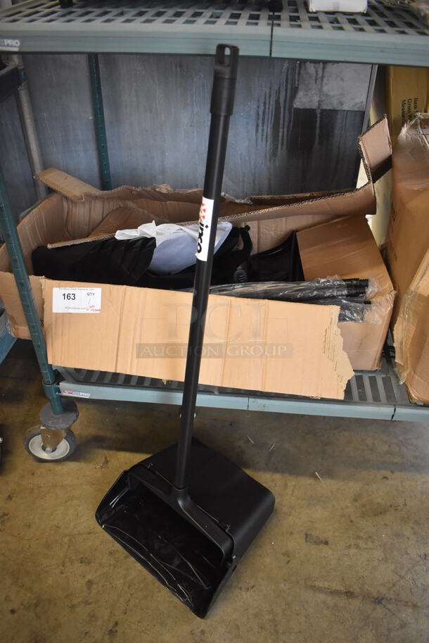 6 BRAND NEW IN BOX! Winco Black Poly Dust Pans. 13x11x38. 6 Times Your Bid! - Image 1 of 4