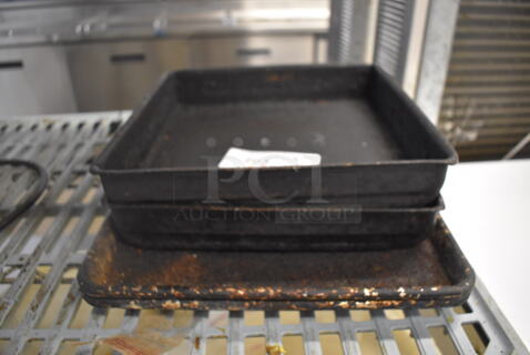 ALL ONE MONEY! Lot of 4 Metal Baking Pans. Includes 12x12x2