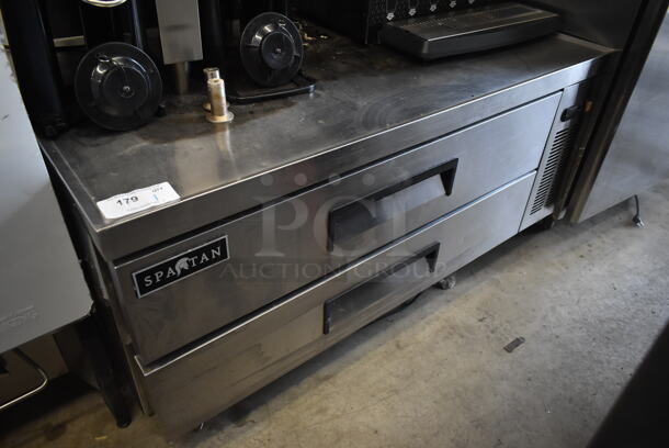 Spartan Stainless Steel Commercial 2 Drawer Chef Base. Tested and Working!