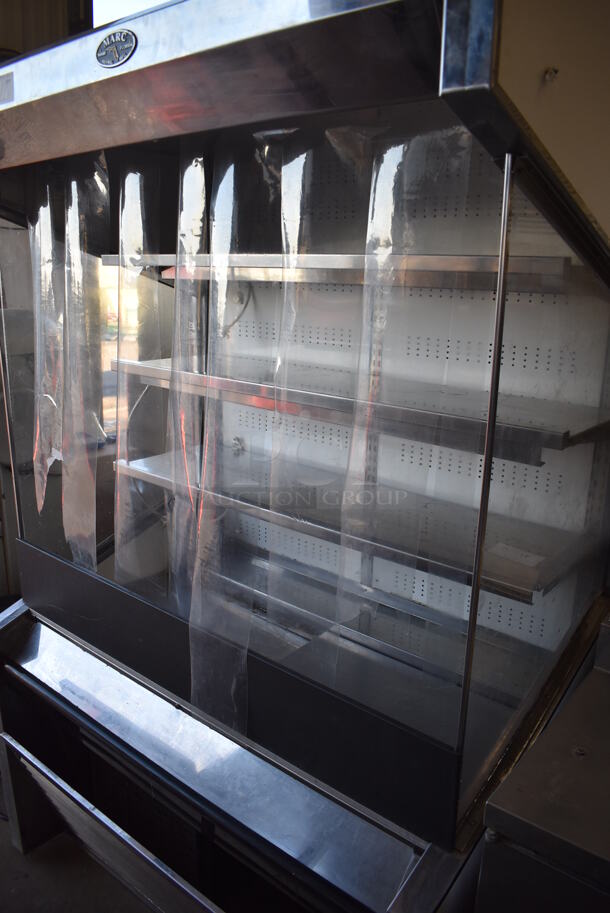 Marc Stainless Steel Commercial Open Grab N Go Merchandiser w/ Metal Shelves. 115 Volts, 1 Phase. 50x35x77. Tested and Powers On But Temps at 50 Degrees - Image 3 of 6