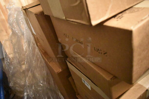 PALLET LOT of 45 BRAND NEW Boxes Including Assorted Candy Boxes , 245100BL, T-1220LB, 069W, 1252X, 130P, P020L, 245GT4, 245WT6, P001, P000, 2451010X, P021-2L, 8130WB Egg Box, 2454110, 2451411/2 1/2 lb, 212L 2 lb Lid, 112 2 lb, 245212, 1190W Small Tote, 210L 1/2 lb Lid, T-1520LB, 111 1/4 lb. 45 Times Your Bid! - Image 8 of 12