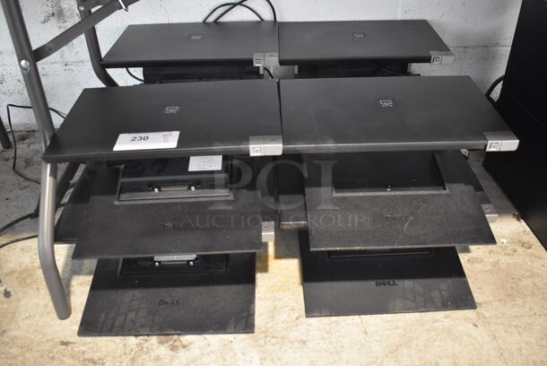 8 Dell Metal Computer Stands. 15.5x12x6. 8 Times Your Bid!