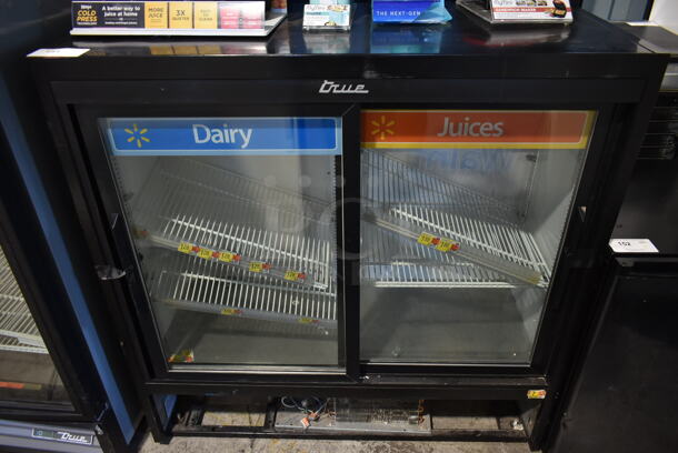 2017 True GDM-41SL-48-HC-LD Metal Commercial 2 Door Reach In Cooler Merchandiser w/ Poly Coated Racks. 115 Volts, 1 Phase. Tested and Powers On But Does Not Get Cold - Image 1 of 6
