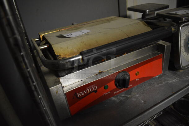 Avantco Stainless Steel Commercial Countertop Panini Press. 17x15x8.5. Item Was in Working Condition on Last Day of Business. (kitchen) - Image 3 of 6