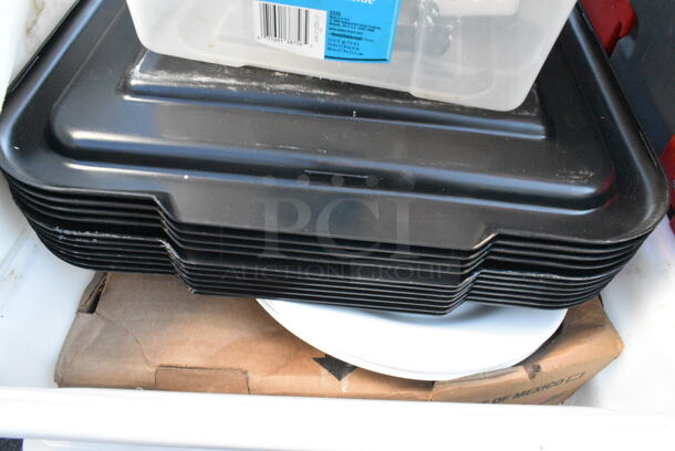 ALL ONE MONEY! Lot of Various Items Including Poly Bins and Bus Bin Lids.  - Image 2 of 3