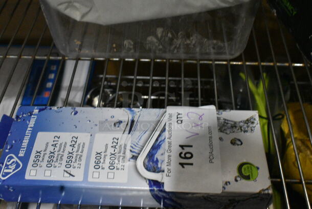 2 BRAND NEW SCRATCH AND DENT! Items Including T&S 059X-A22 6" Swing Nozzle with 2.2 GPM Aerator, Regency 600FWM812 Faucet Wall 8"C Swing Spout No Lead. 2 Times Your Bid!  - Image 3 of 7