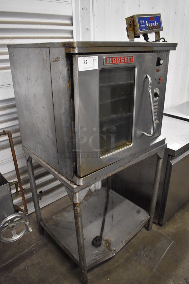 Blodgett CTB-1 Stainless Steel Commercial Electric Powered Half Size Convection Oven w/ Merlin Timer, View Through Door, Metal Oven Racks and Under Shelf. 208/220 Volts, 1 Phase. 30x26x65 - Image 8 of 10