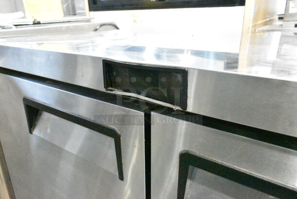 2021 Atosa MGF8402GR Stainless Steel Commercial 2 Door Undercounter Cooler on Commercial Casters. 115 Volts, 1 Phase. Tested and Working! - Image 3 of 6