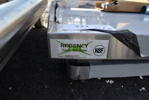 BRAND NEW SCRATCH AND DENT! Regency 600ES2448G Stainless Steel Tabletop, Under Shelf and Legs. - Image 4 of 4