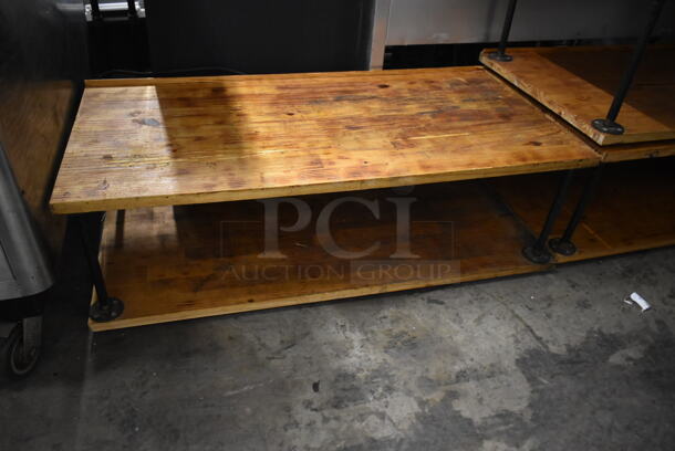 3 Wooden 2 Tier Stands. 3 Times Your Bid! - Image 2 of 3
