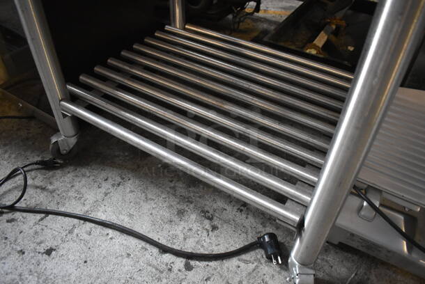 John Boos Butcher Block Table w/ Metal Dunnage Under Shelf on Commercial Casters. - Image 4 of 4