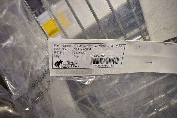6 BRAND NEW SCRATCH AND DENT! Items; Cooking Performance Group 3511470654 Natural Gas Safety Control Valve for CF15 and CF30 Countertop Fryers, Cooking Performance Group 3511472152 Pilot Pipe for Manual Grills and Charbroilers, Cooking Performance Group 3511470489 Burner Assembly for CF15 and CF30 Countertop Fryers, Cooking Performance Group 3511067404 Rear Orifice Connector, Cooking Performance Group 3511473192 Front Main Pipe Assembly. 6 Times Your Bid! - Image 3 of 7