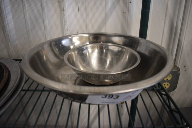 2 Various Metal Bowls. Includes 13.5x13.5x4. 2 Times Your Bid!