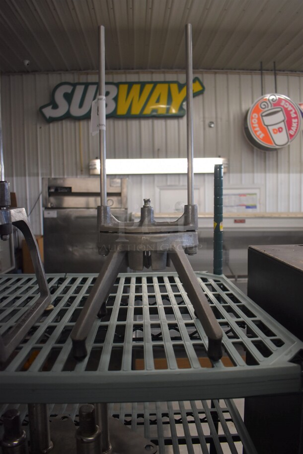 Metal Commercial Countertop Wedger. 8x8x18 - Image 1 of 3