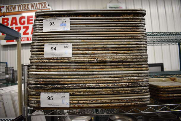 11 Metal Full Size Baking Pans. 18x26x1. 11 Times Your Bid! - Image 3 of 3