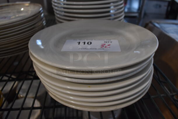 32 White Ceramic Plates. 9x9x1. 32 Times Your Bid! - Image 2 of 3