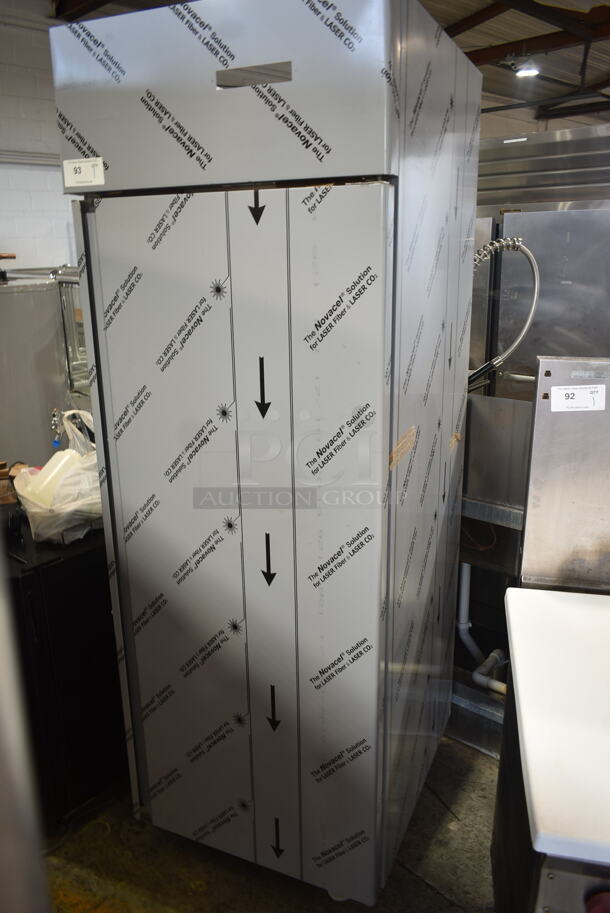 BRAND NEW SCRATCH AND DENT! Stainless Steel Commercial Single Door Reach In Cooler Frame. Does Not Have Compressor. - Image 2 of 6