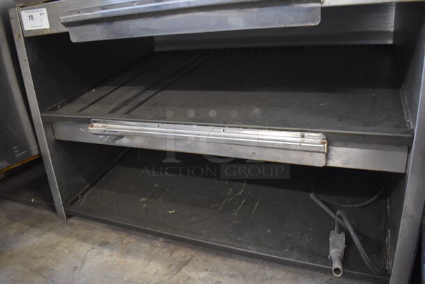 Stainless Steel Commercial Countertop 2 Tier Warming Display Case Merchandiser. 41x26x31. Cannot Test Due To Missing Power Cord - Image 3 of 4