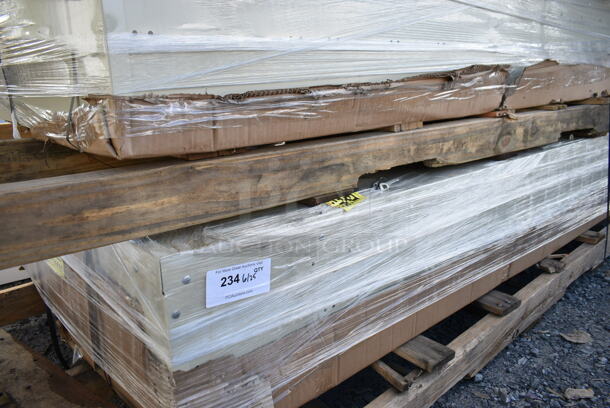 BRAND NEW SCRATCH AND DENT! Regency 600LC32122KB Space Solutions Beige 36" x 12" x 78" 3 Wide, 2 Tier Locker - Image 2 of 3