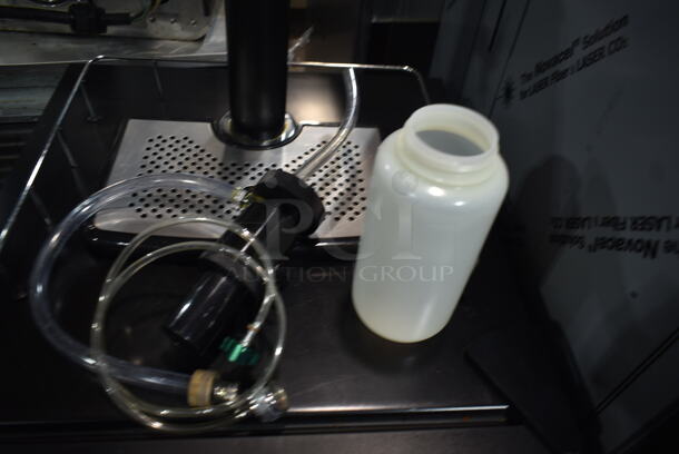 LIKE NEW! Nostalgia KRS-2100 Metal Direct Draw Kegerator w/ Beer Tower, Coupler and Keg on Commercial Casters. 115 Volts, 1 Phase. Tested and Working! - Image 8 of 12
