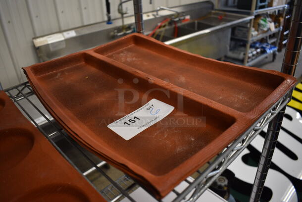 6 Orange Silform 2 Loaf Baking Pan Liners. 13x18x1. 6 Times Your Bid! - Image 2 of 3
