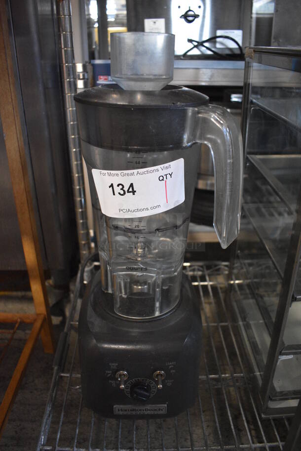 Hamilton Beach Model HBF500 Metal Commercial Countertop Blender. 120 Volts, 1 Phase. 7x8x20. Tested and Working!