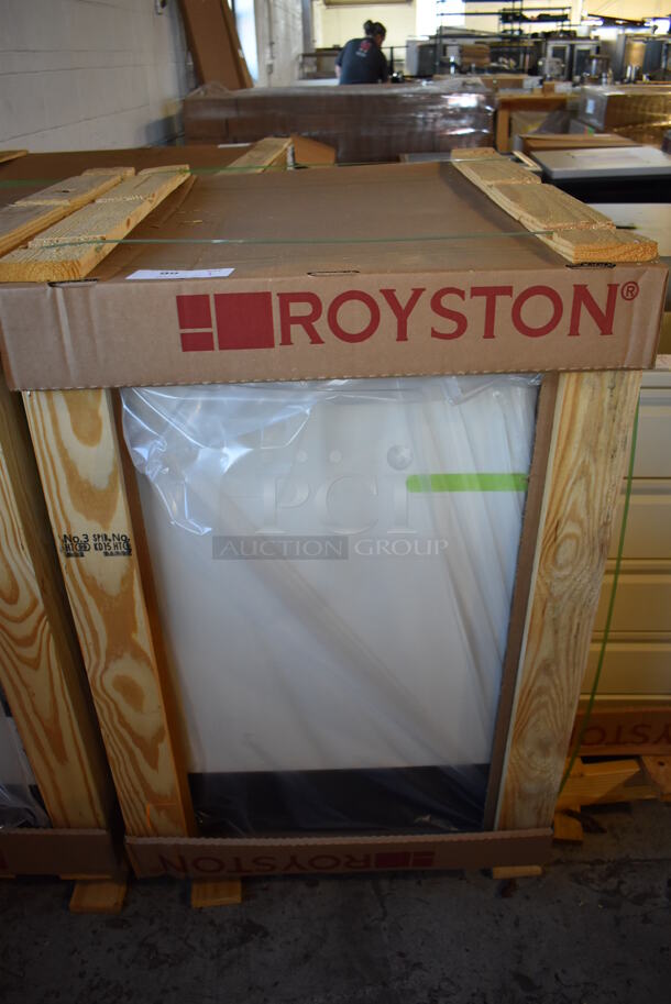 BRAND NEW IN CRATE! Royston 60015379-012 Metal Single Door Cabinet w/ Trash Can and Dolly. 24x29x29 - Image 2 of 4
