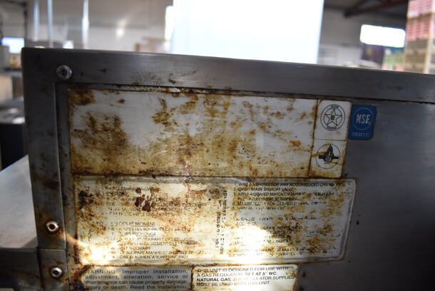 Stainless Steel Commercial Natural Gas Powered Charbroiler Grill on Equipment Stand w/ Commercial Casters. 30x32x42 - Image 6 of 6